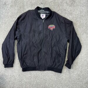 NFL Bomber Jacket Men XL Black Super Bowl XXXVII Champions Tampa Bay Buccaneers